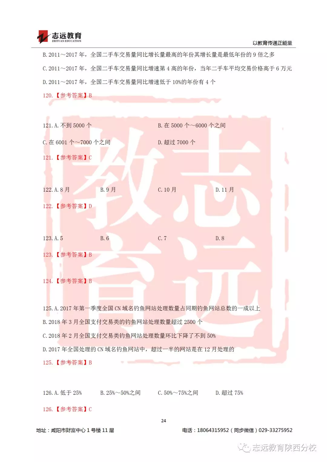 國考2019年行測(cè)試題及答案！(圖24)