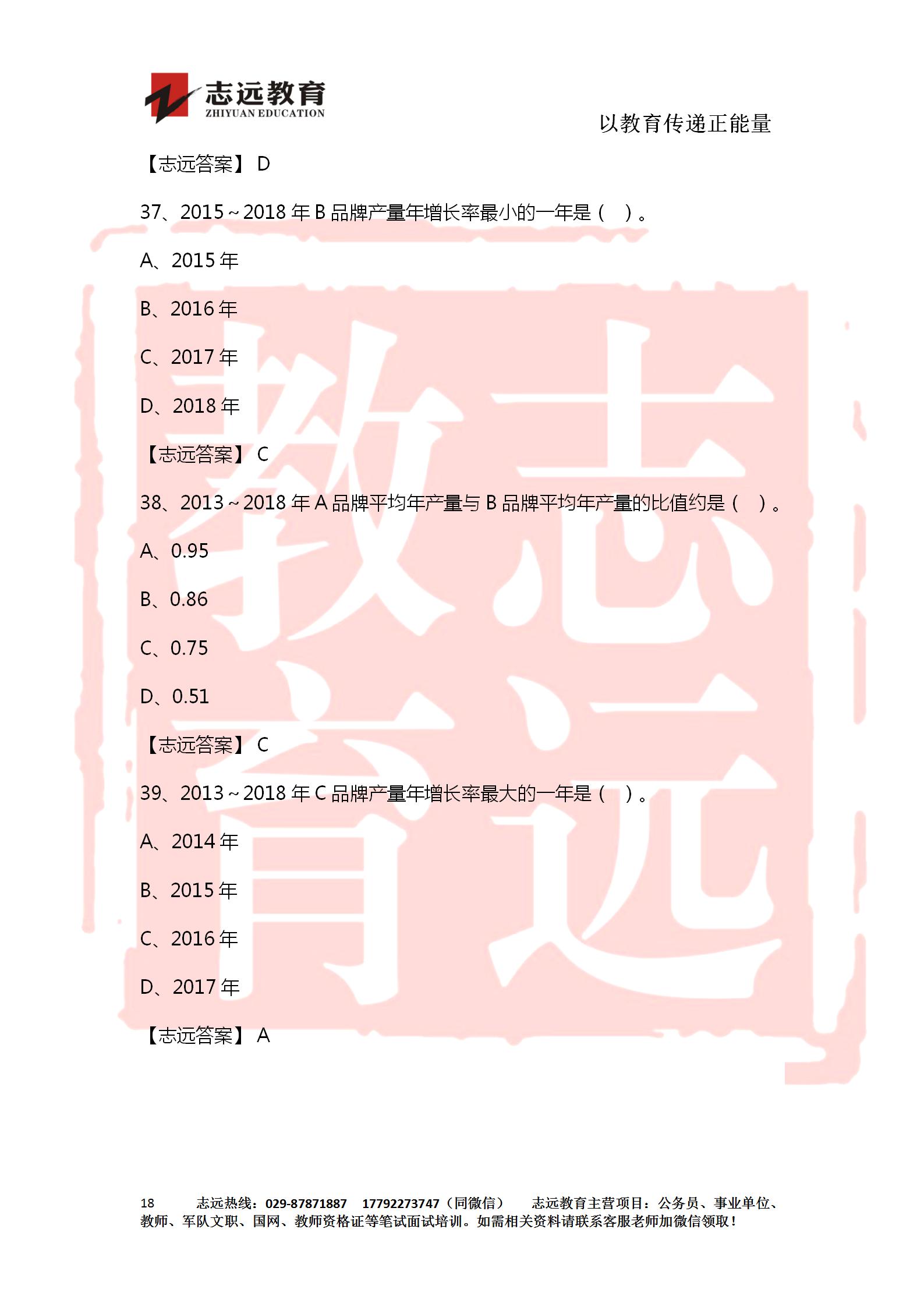 對答案！2020年軍隊(duì)文職《公共科目》【志遠(yuǎn)考生回憶版】(圖18)