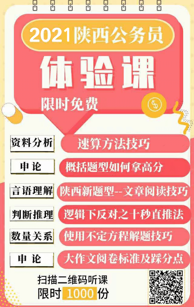 2021年陜西公務員報名馬上開始，看看去年陜西省考都考了什么？(圖4)